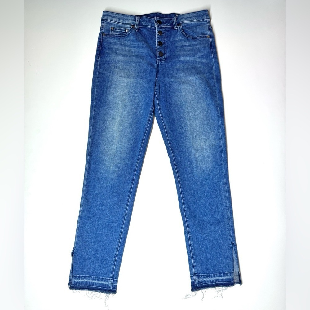 Vince Camuto Womens High Rise Denim Frayed Skinny Blue Jeans Size- 29/8